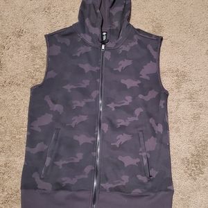 Gym Black Army Print Hoodie